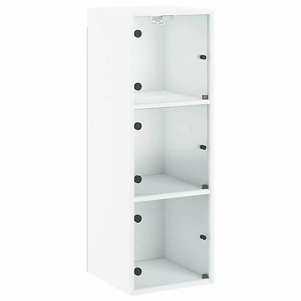 vidaXL Wandschrank mit Glastüren Weiß 35x37x100 cm günstig online kaufen