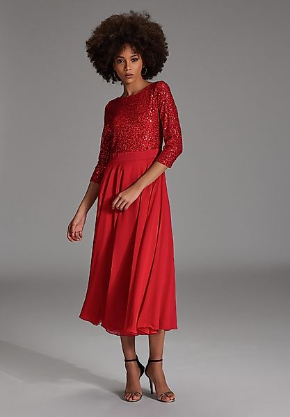 SWING Cocktailkleid Taillierte Passform mit ausgestelltem günstig online kaufen