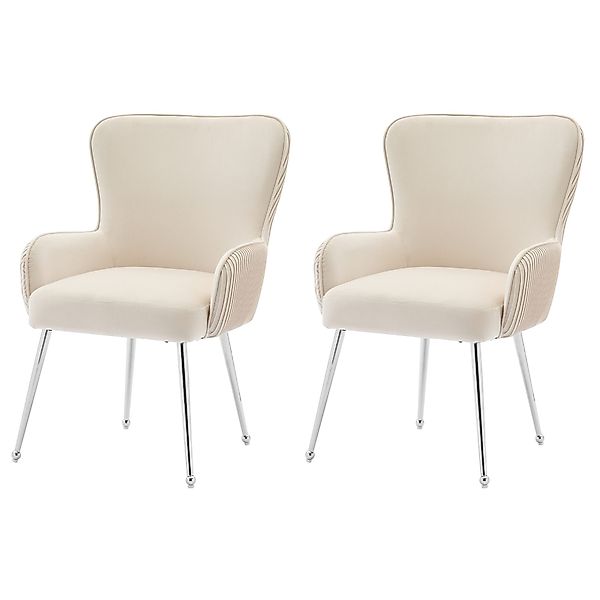 Flieks Esszimmerstuhl (Set, 2 St), 2er Set Polsterstühle mit Armlehnen Wohn günstig online kaufen