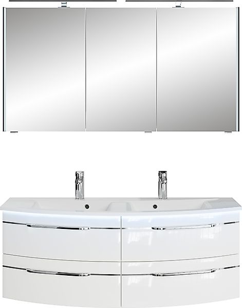 Saphir Badmöbel-Set »Badezimmer-Set 133,2 cm breit, inkl. Türdämpfer, 3 Tür günstig online kaufen