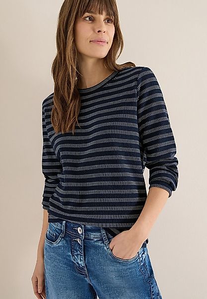 CECIL Langarmshirt mit Struktur günstig online kaufen