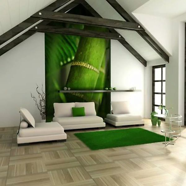 artgeist Fototapete Bambus - Detail mehrfarbig Gr. 350 x 270 günstig online kaufen