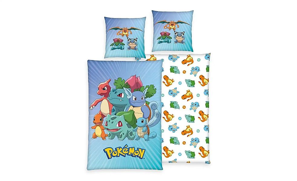 Bettwäsche-Set Pokémon   ¦ mehrfarbig ¦ Maße (cm): B: 135 H: 1 Bettwaren > günstig online kaufen