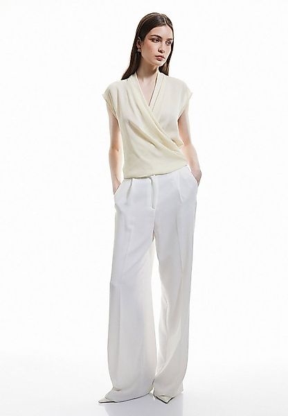 Koton Wickelbluse Ärmellos Doppelreihiger Kragen Wickelbluse günstig online kaufen