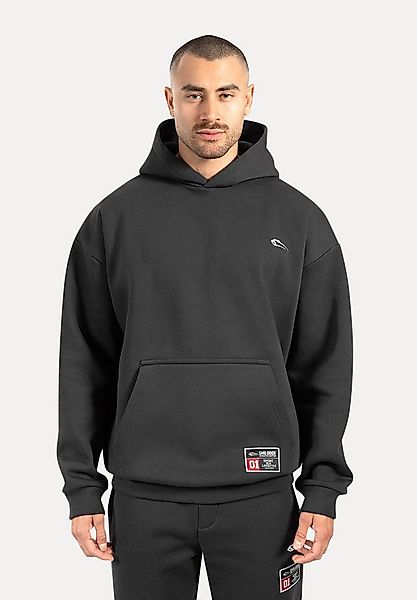 Smilodox Hoodie Rayk, Kapuzenpullover mit Logo und großem Rückenprint, Käng günstig online kaufen