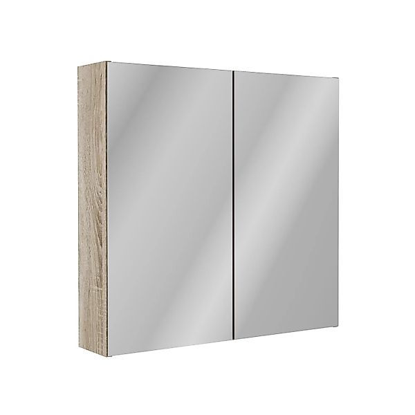 Fackelmann Spiegelschrank Compact Line 70 cm x 68 cm x 15,6 cm Sonoma Eiche günstig online kaufen