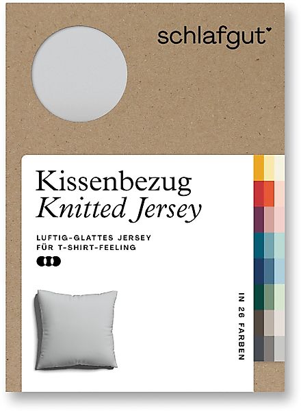 Schlafgut Kissenbezug Knitted Jersey aus Bio-Baumwolle günstig online kaufen