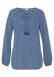 LASCANA Crepebluse mit Lochstickerei, Damenbluse, lockere günstig online kaufen