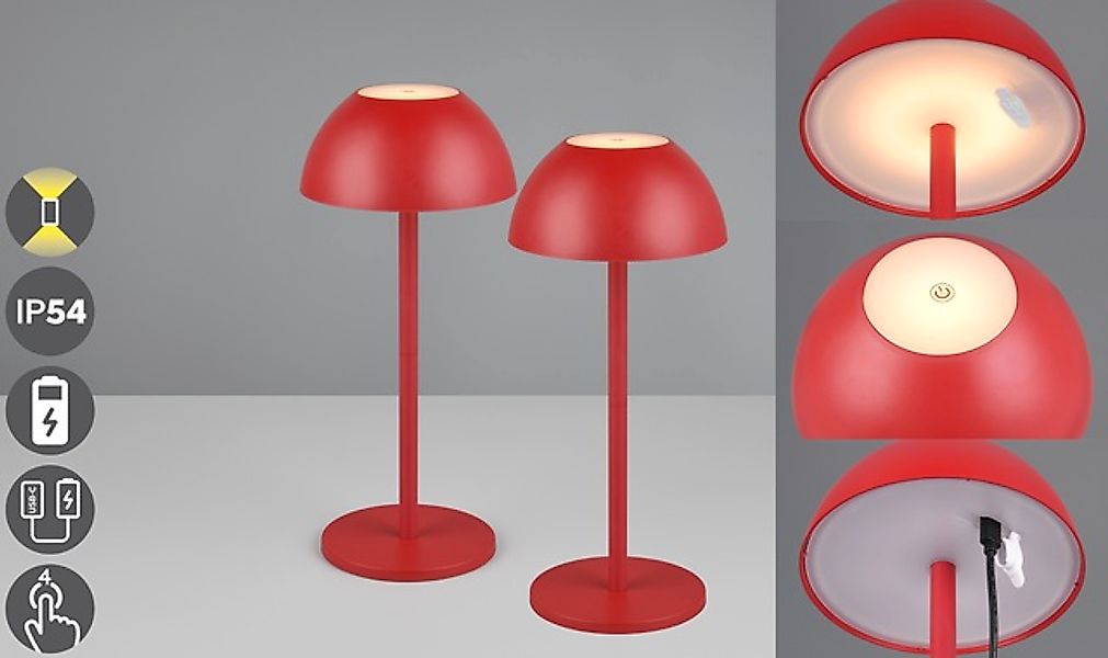 my home LED Außen-Tischleuchte »Abbey Tischleuchte 2er-Set«, 1 flammig, Leu günstig online kaufen