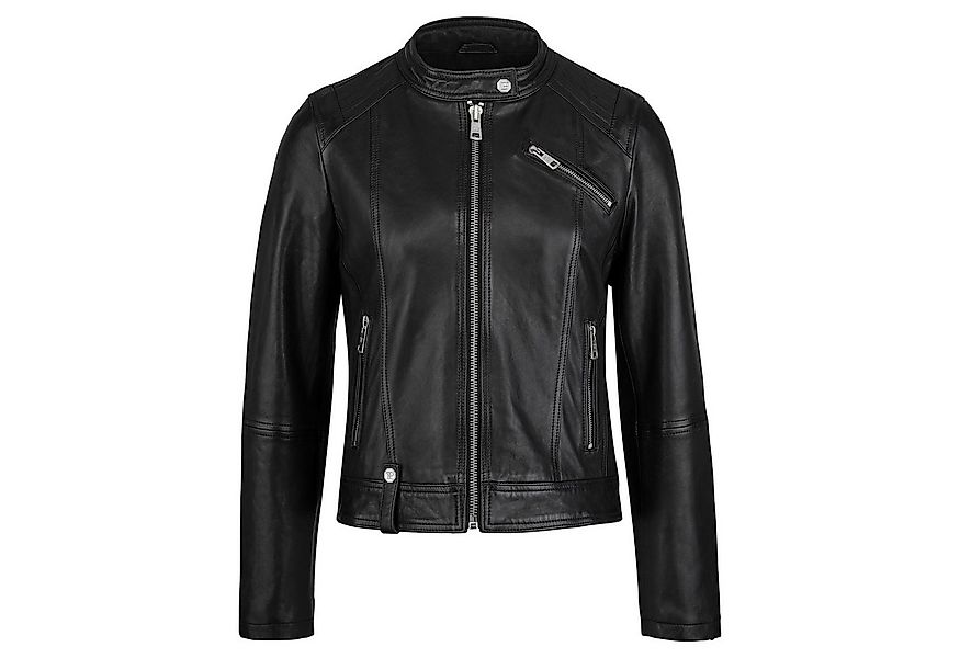 trueprodigy Lederjacke Teona Dekorative Steppnähte an Schultern und Rücken günstig online kaufen