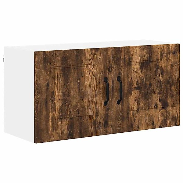vidaXL Küchenwandschrank mit Regal Geräucherte Eiche 80 x 31 x 40 cm 884584 günstig online kaufen