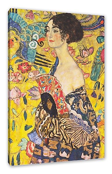 Pixxprint Leinwandbild Gustav Klimt - Frau günstig online kaufen