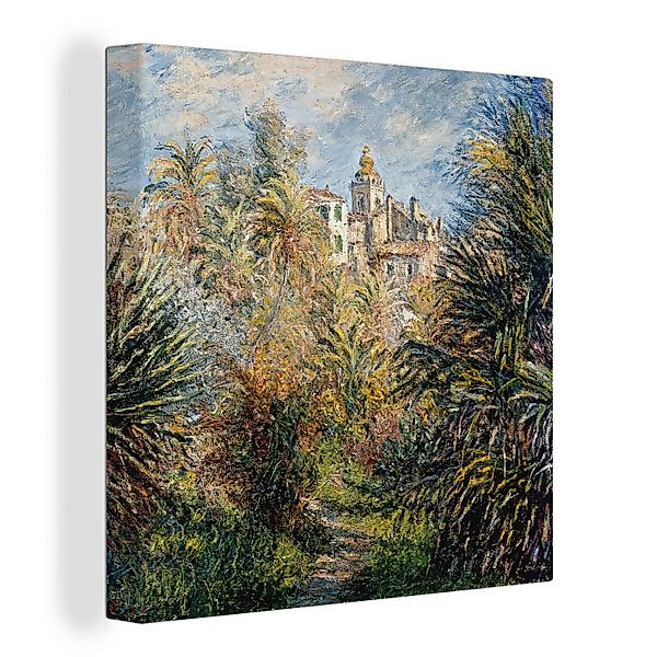 OneMillionCanvasses® Leinwandbild Garten in Bordighera, morgens günstig online kaufen