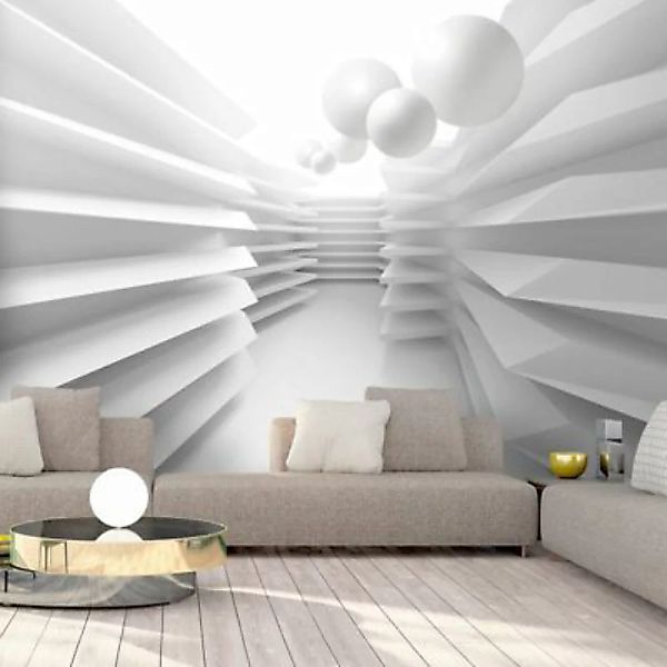 artgeist Fototapete White Maze grau/weiß Gr. 350 x 245 günstig online kaufen