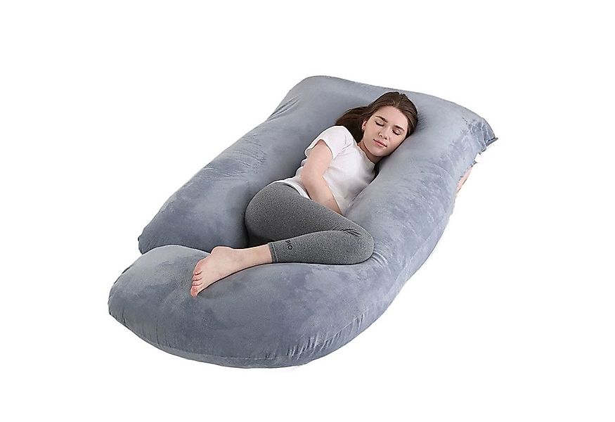 SURFOU Stillkissen Schwangerschaftskissen J-Form Ganzkörperkissen Schlafen günstig online kaufen