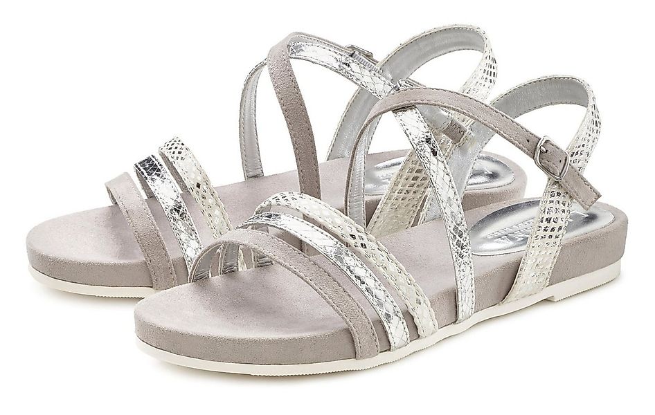 LASCANA Sommerschuh Sandale Sandalette, Sommerschuh mit Metallic-Optik VEGA günstig online kaufen