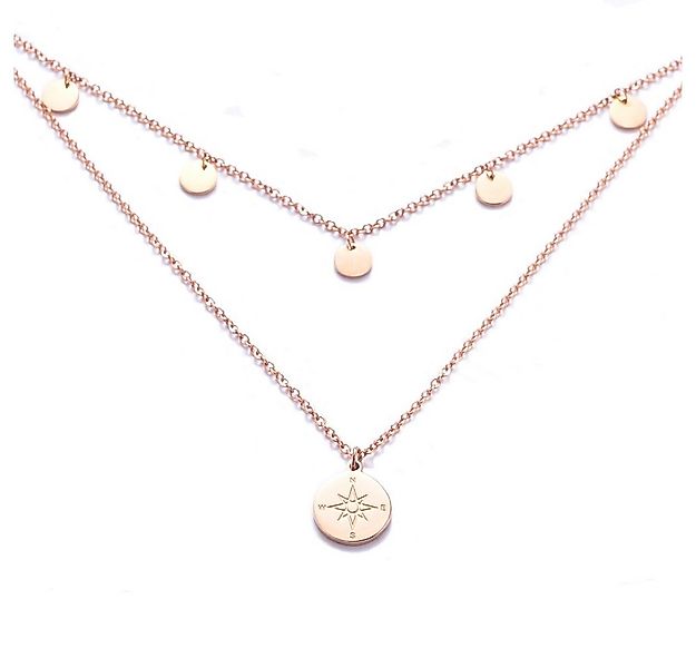 Kim Johanson Schmuckset Kompass, mit Plättchen- & Kompassanhänger, Edelstah günstig online kaufen