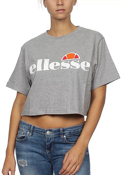 ellesse – Kurzes T-Shirt in Grau günstig online kaufen