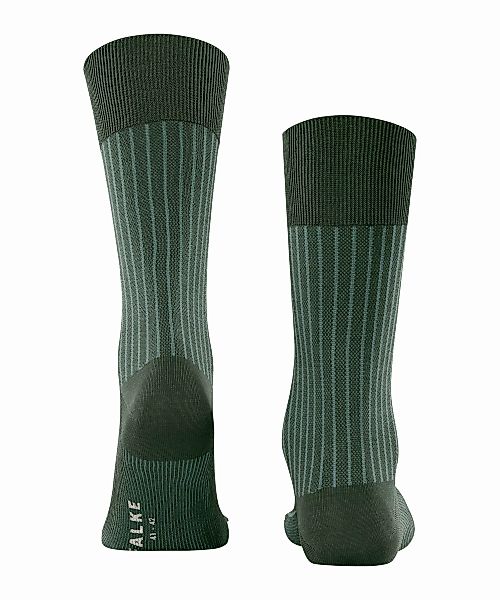 FALKE Oxford Stripe Herren Socken, 41-42, Grün, Rippe, Baumwolle, 13379-727 günstig online kaufen