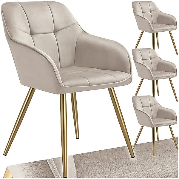 tectake Esszimmerstuhl Marilyn (Set., 4 St), günstig online kaufen