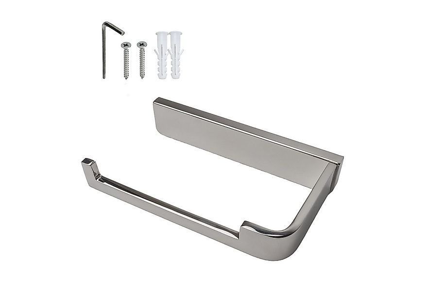 Intirilife Toilettenpapierhalter (1-St), Klopapierhalter ohne Ablage in SIL günstig online kaufen