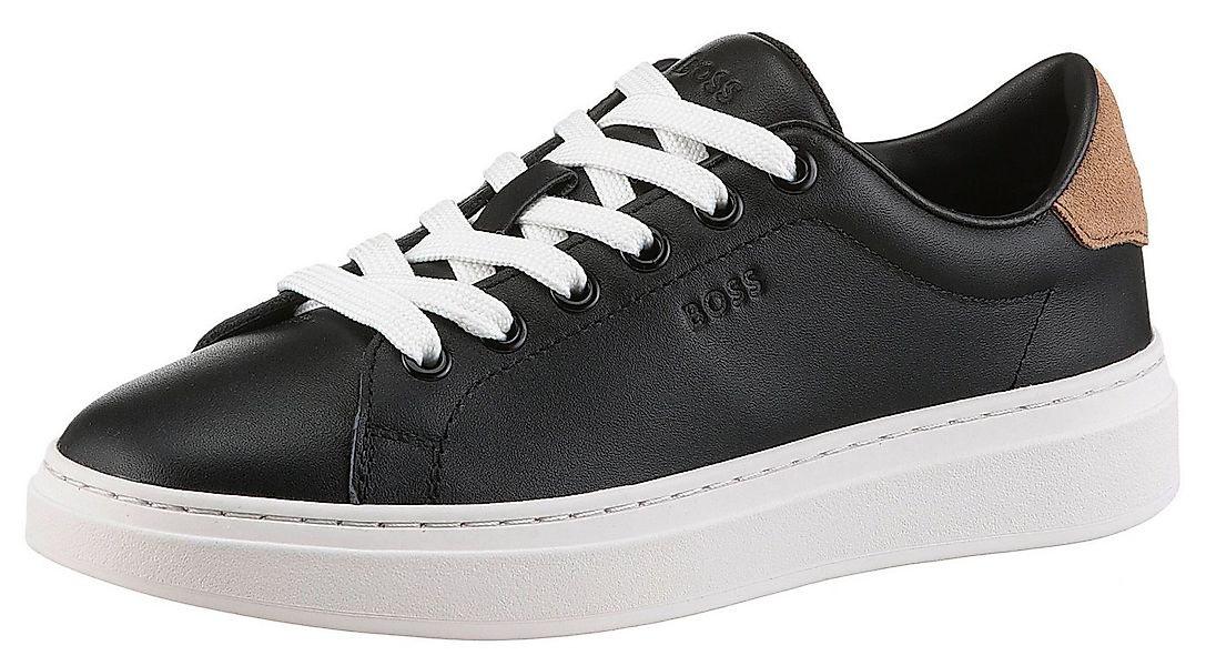 BOSS Kieran Tenn Sneaker, Schnürschuh, Freizeitschuh, Halbschuh mit weißer günstig online kaufen