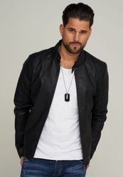 SOULSTAR Lederimitatjacke MJEGNA im Bikerjacken-Stil günstig online kaufen