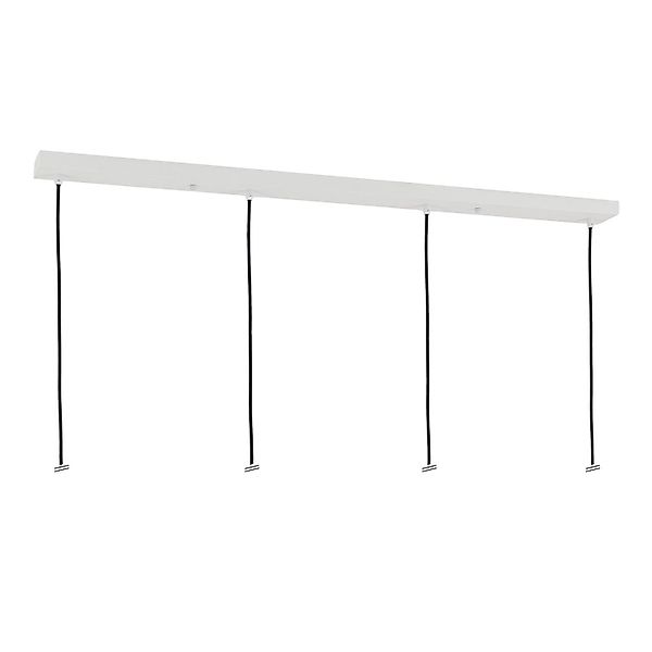 Orion Lightstyle Deckenbaldachin Lampe 4 Auslässe 100 cm x 8 cm Weiß günstig online kaufen