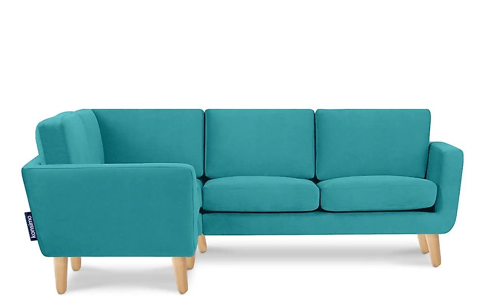 KONSIMO Ecksofa   ¦ türkis/petrol ¦ Maße (cm): B: 220 H: 80 Polstermöbel > günstig online kaufen