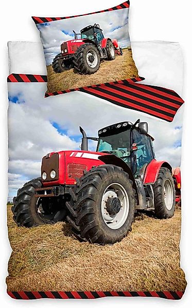 Carbotex Bettwäsche Roter Traktor - Wende-Bettwäsche-Set, günstig online kaufen