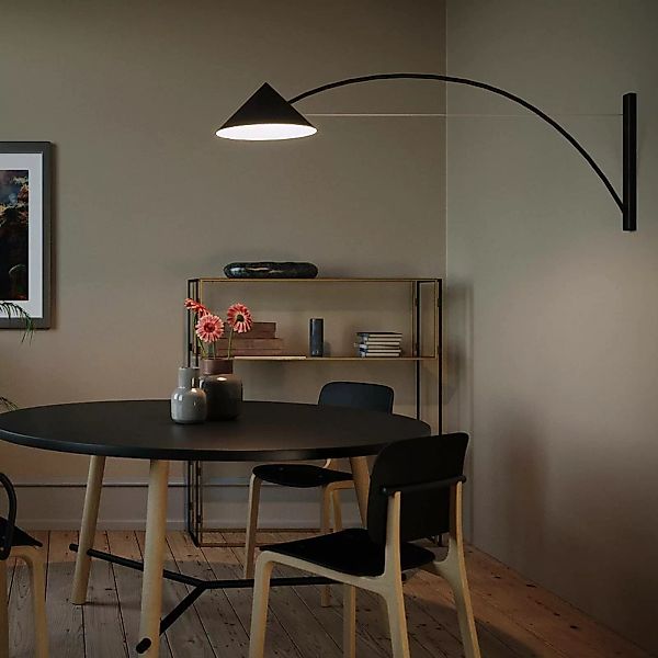 Prandina Flyer W5 LED-Wandleuchte schwarz, 2.700 K günstig online kaufen