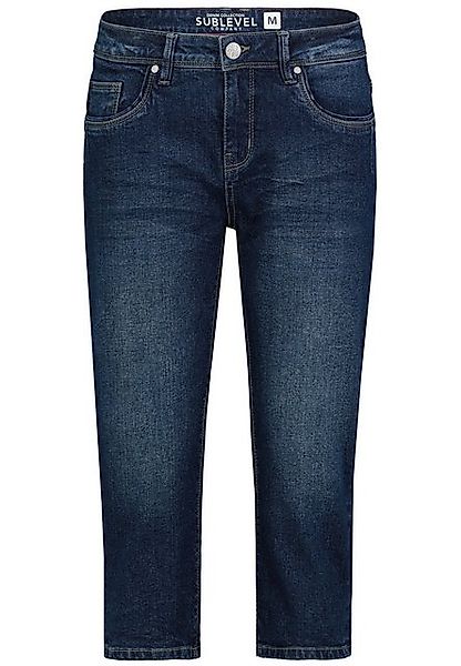 SUBLEVEL Caprijeans Sommerhose Damen Capri Jeans Stretch-Jeans günstig online kaufen