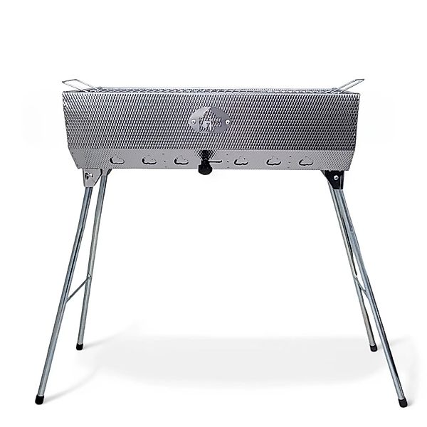 Grillpeter Mangal Taschkent Schaschlikgrill Edelstahl mit Grillrost günstig online kaufen