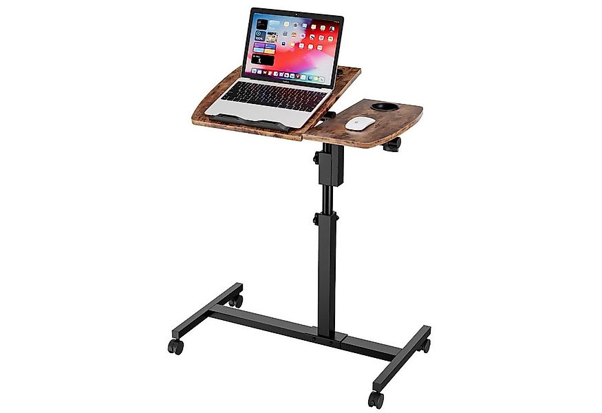 YOLEO Stehpult Laptoptisch Beistelltisch Höhenverstellbar 68,5-98cm mit 4 R günstig online kaufen