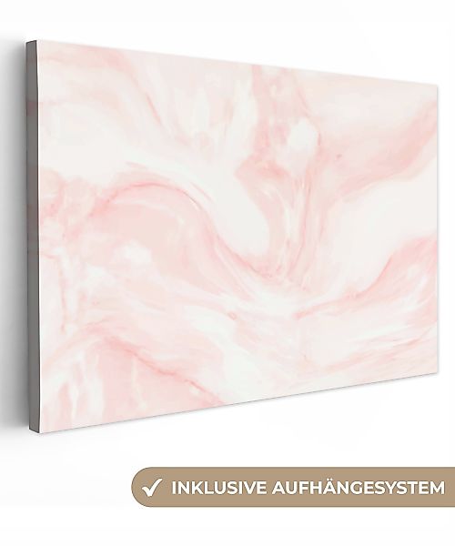 OneMillionCanvasses® Leinwandbild Marmor - Weiß - günstig online kaufen