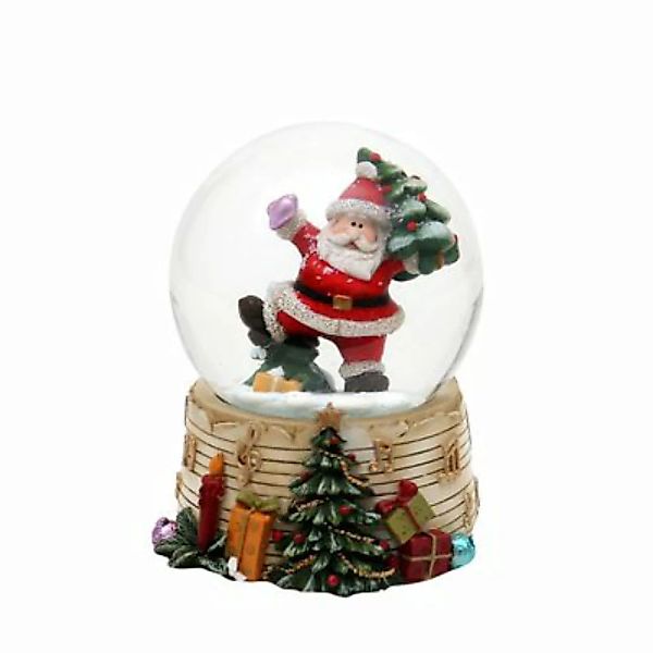 Sigro Schneekugel, 2-fach sortiert, 1 Stück fröhlicher Santa 6,8 x 7,3 x 9 günstig online kaufen
