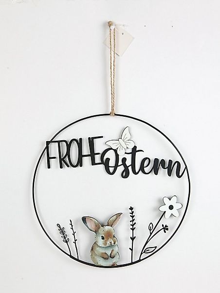 Trend Line Osterkranz TrendLine Aufhänger Metall mit Niete Frohe Ostern günstig online kaufen