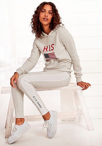 H.I.S Kapuzensweatshirt mit Logodruck und Kängurutasche, günstig online kaufen