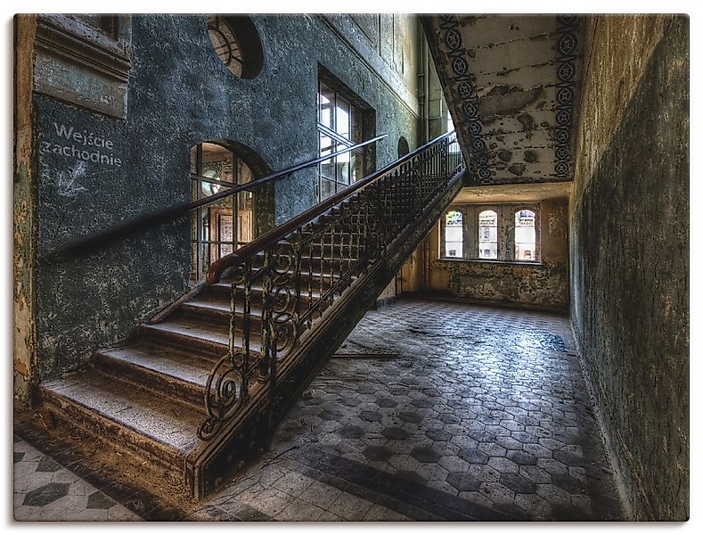 Artland Wandbild »Lost Place - Treppen« Architektonische Elemente 1 Stk. tl günstig online kaufen