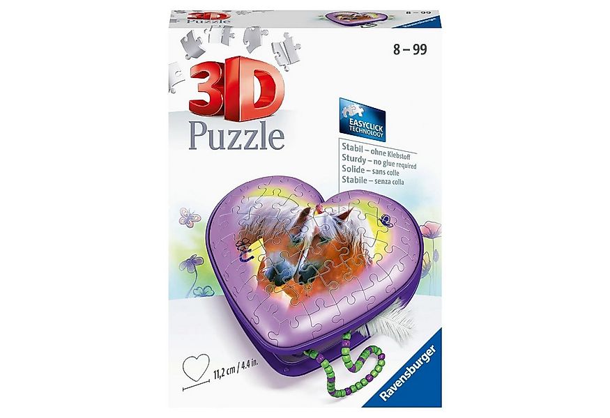 Ravensburger Puzzle Ravensburger 3D Puzzle 11171 - Herzschatulle Pferde - 5 günstig online kaufen