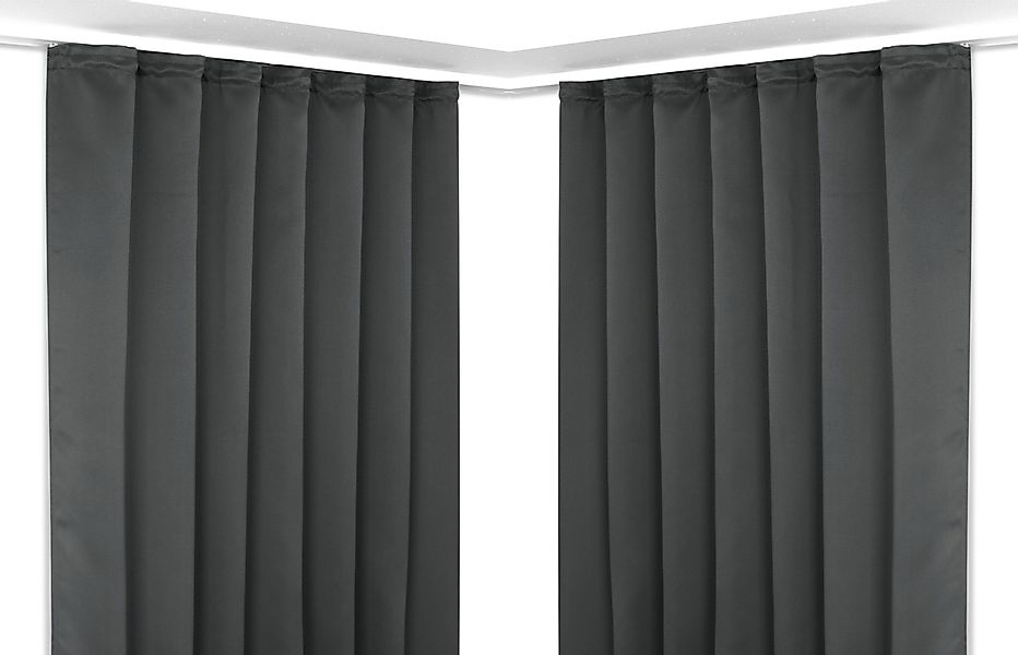 Beautex Verdunkelungsvorhang 2er Set Verdunkelungsgardine mit günstig online kaufen