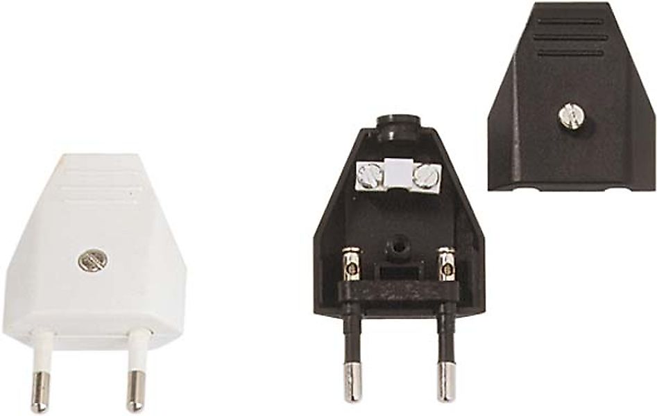 Bachmann Euroflachstecker sw, m.Schraubanschl. 900.002 - 900002 günstig online kaufen