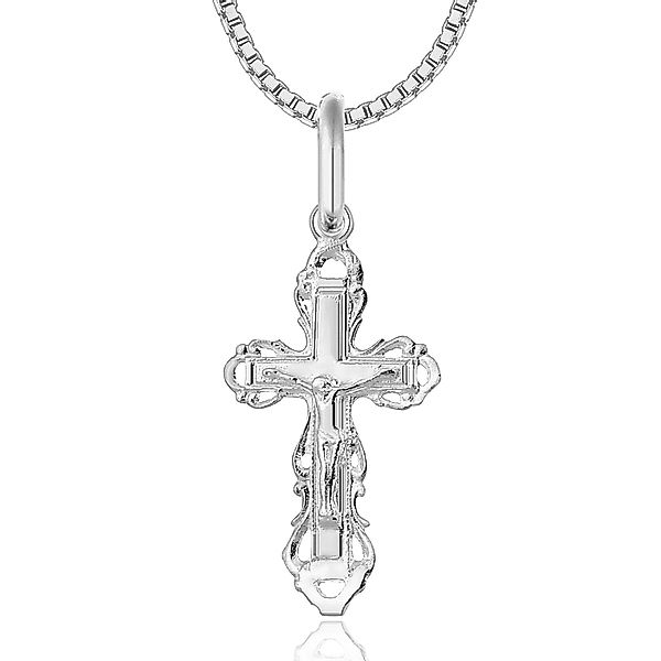 NAHLE Kette mit Anhänger Kreuz Silberkette Kreuz Kette (2-tlg., inkl. Schmu günstig online kaufen