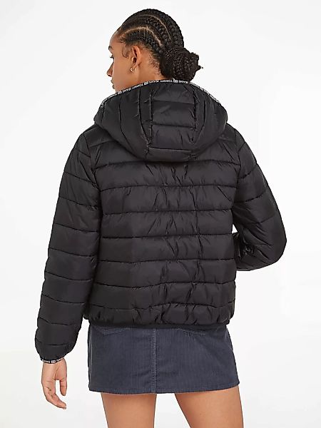 Tommy Jeans Steppjacke "TJW QUILTED TAPE HOOD JACKET EXT", mit Kapuze, mit günstig online kaufen