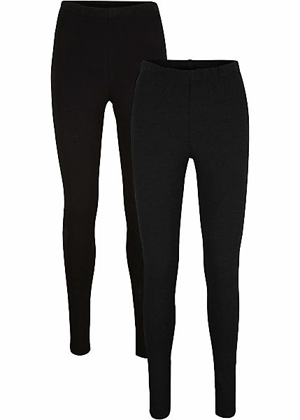bonprix Leggings aus Baumwolle und Elasthan, schmale Passform, mit Elastikb günstig online kaufen