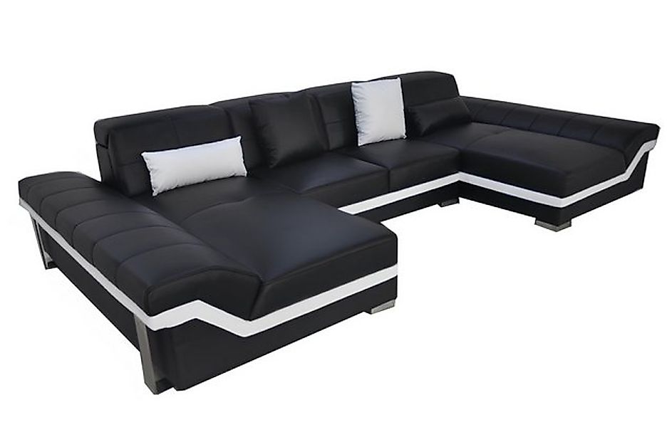 JVmoebel Sofa Ledersofa Couch Wohnlandschaft Eck Garnitur Design Modern Sof günstig online kaufen