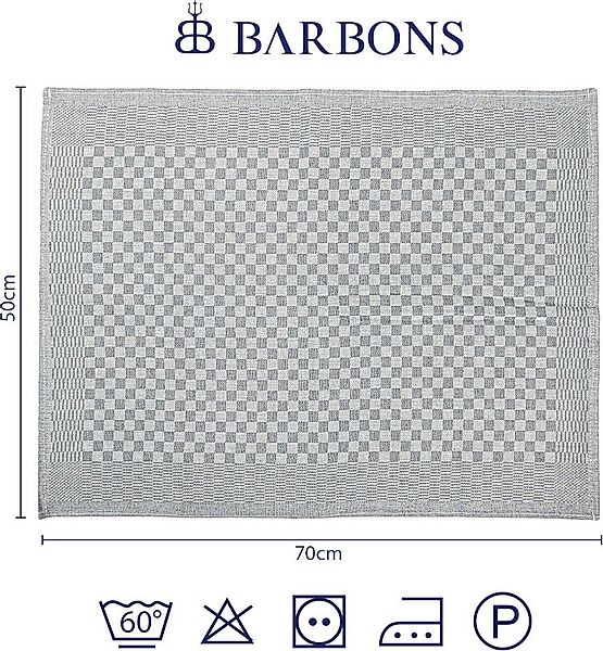 BARBONS Geschirrtuch Geschirrtücher Baumwolle, Küchentücher, Küchenhandtüch günstig online kaufen