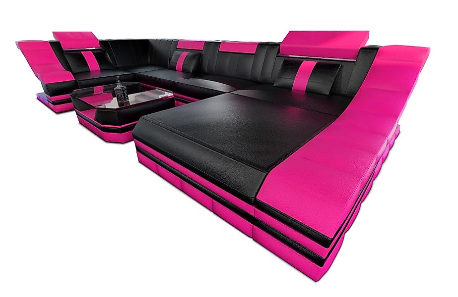 Sofa Dreams Wohnlandschaft Ledersofa Ledercouch Turino günstig online kaufen