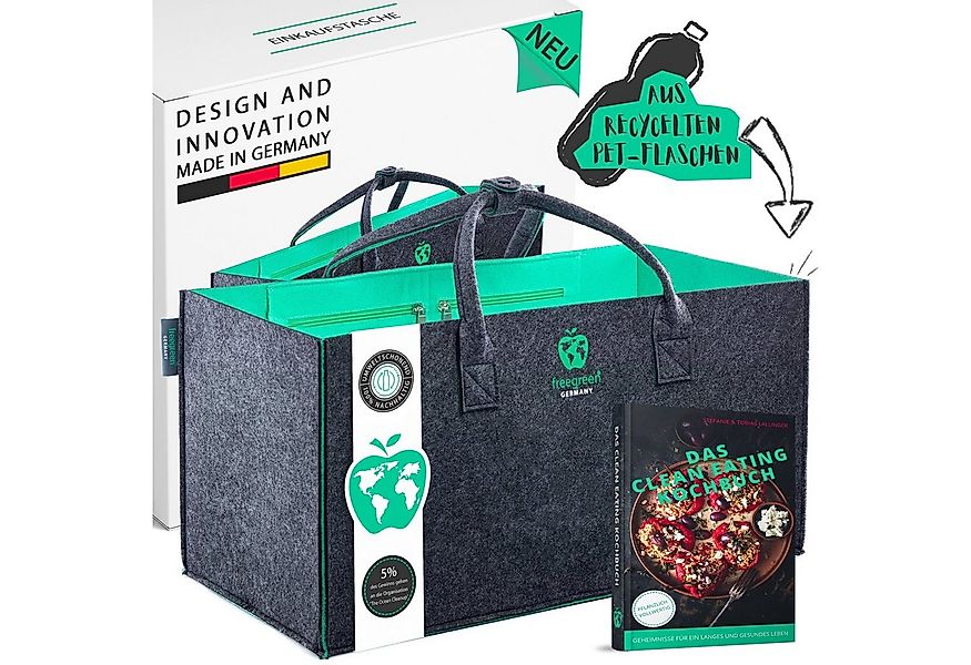 freegreen® Einkaufskorb PREMIUM« Einkaufstasche aus recycelten PET-Flaschen günstig online kaufen