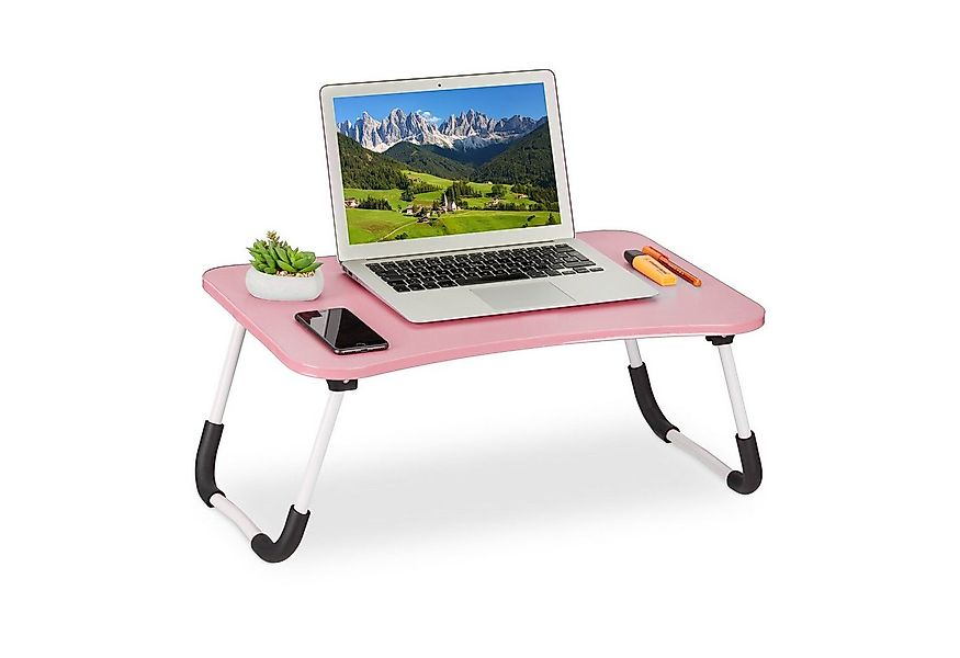 relaxdays Laptoptisch Pinker Laptoptisch günstig online kaufen